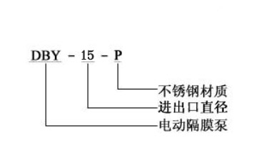 不銹鋼電動(dòng)隔膜泵型號(hào)圖