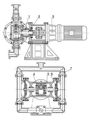 電動(dòng)隔膜泵結(jié)構(gòu)圖片